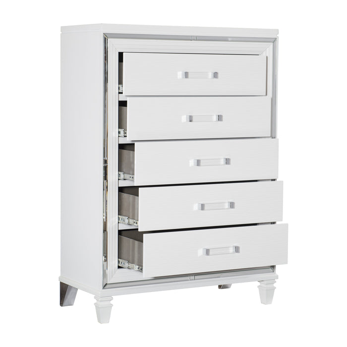 Tamsin Chest in White/Transparent - 1616W-9