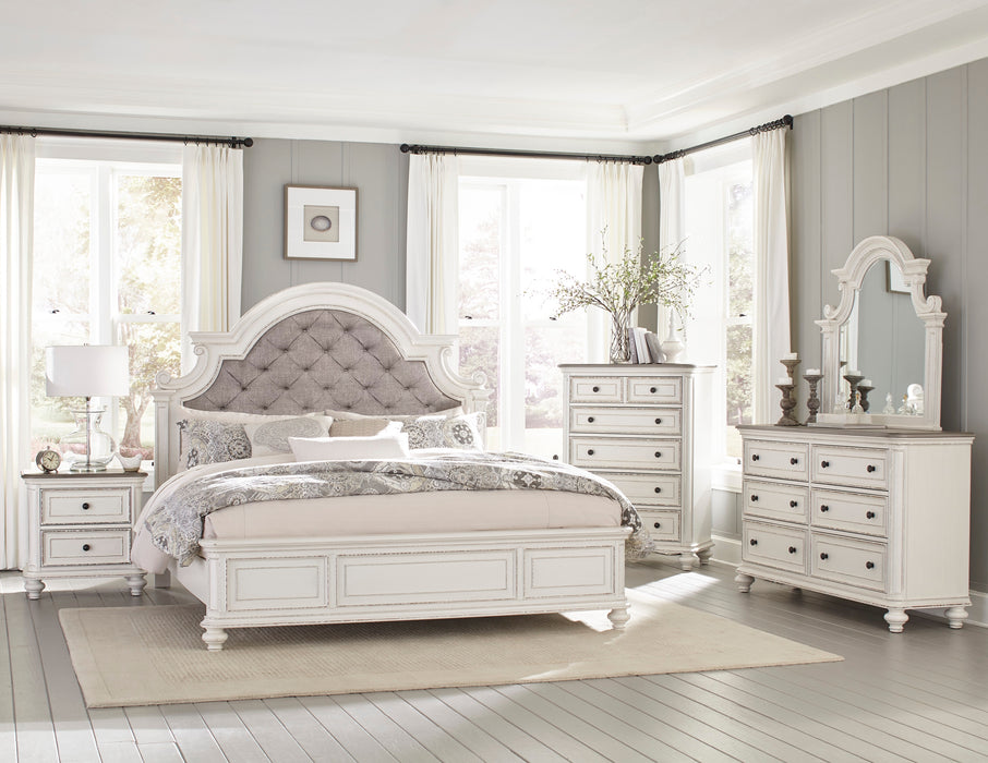 Baylesford Queen Bed in White - 1624W-1