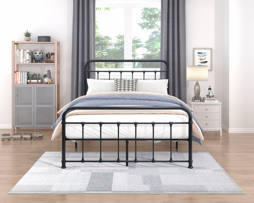 Fawn Full Platform Bed in Black - 1628F-1