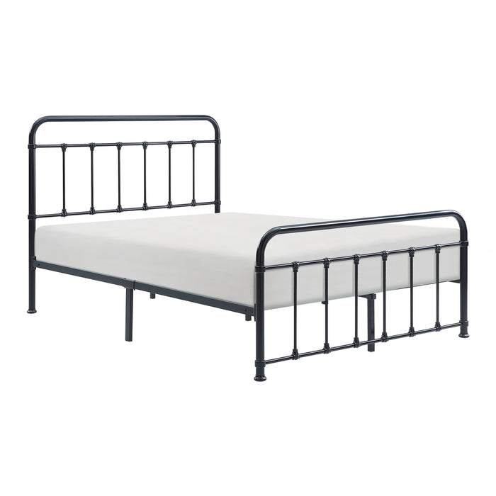 Fawn Full Platform Bed in Black - 1628F-1