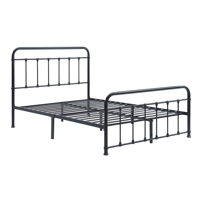 Fawn Full Platform Bed in Black - 1628F-1