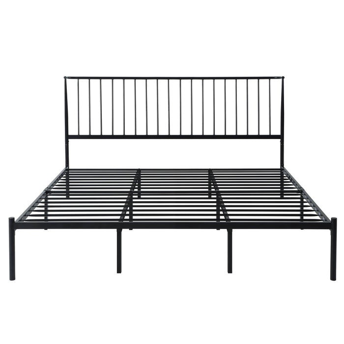 Augusta Eastern King Platform Bed in Black - 1630K-1EK