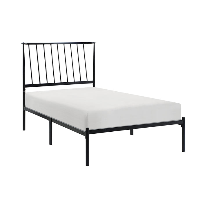 Augusta Twin Platform Bed in Black - 1630T-1