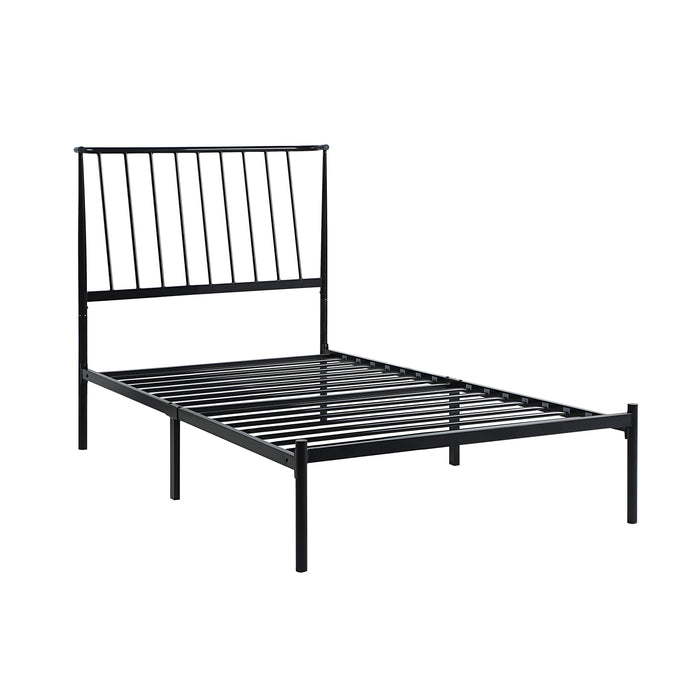 Augusta Twin Platform Bed in Black - 1630T-1