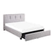 Aitana Eastern King Platform Bed with Storage Drawer in Gray - 1632K-1EKDW image