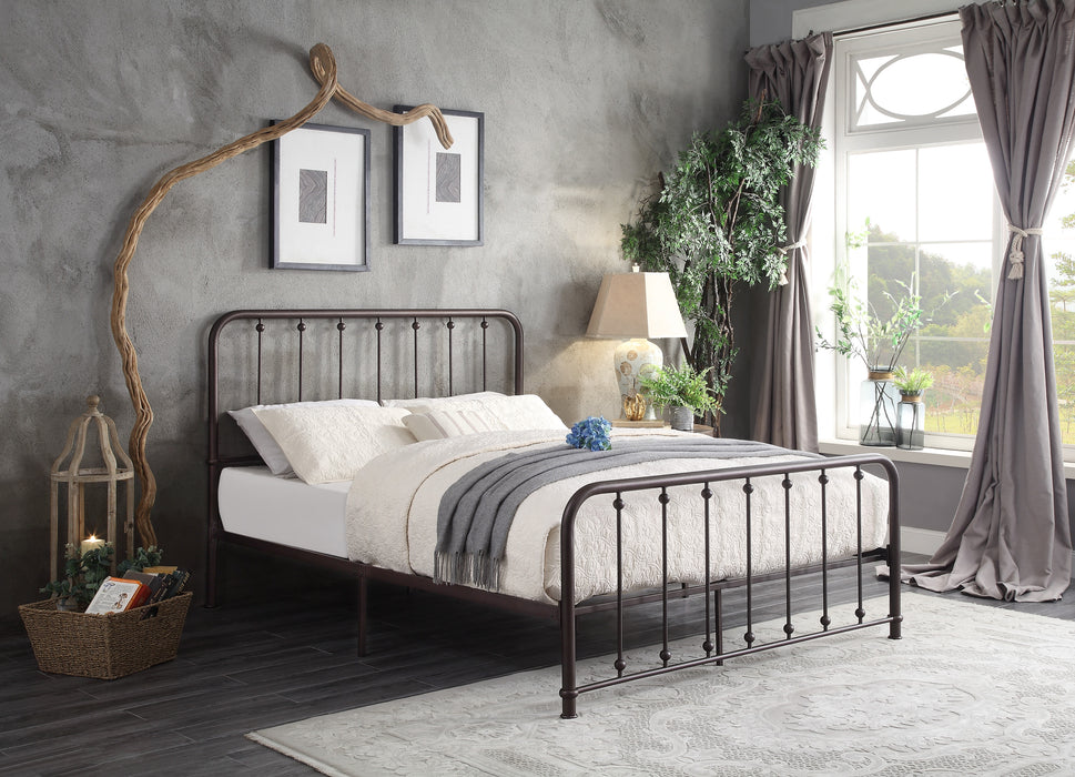 Larkspur Eastern King Platform Bed in Dark Bronze - 1638K-1EK