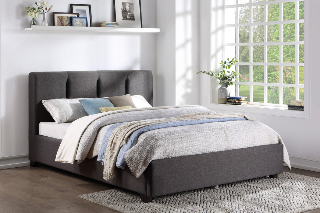 Aitana Full Platform Bed in Gray - 1632GHF-1