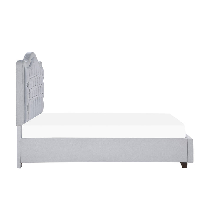 Toddrick Eastern King Platform Bed in Gray - 1642K-1EK