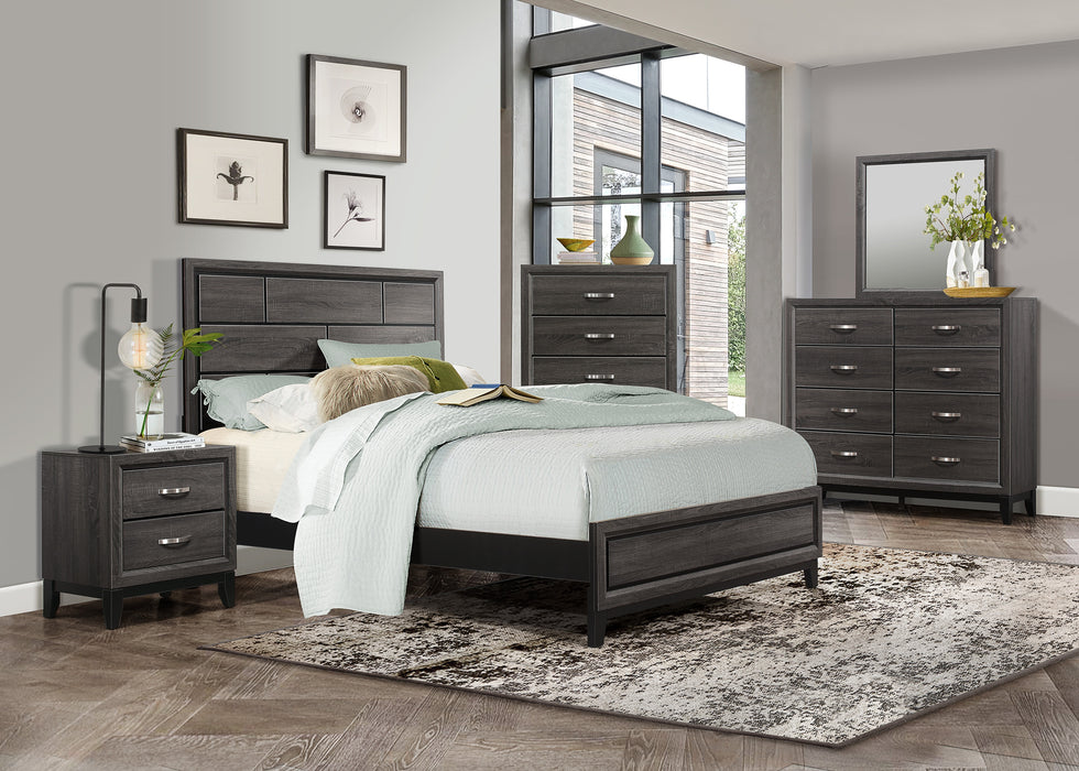 Davi Full Bed in Gray - 1645F-1