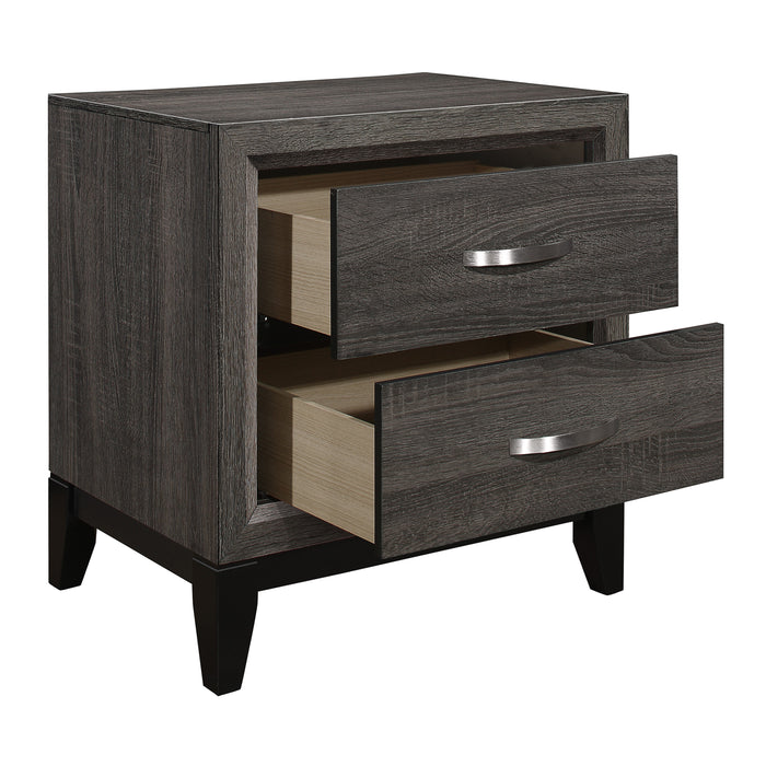 Davi Nightstand in Gray - 1645-4