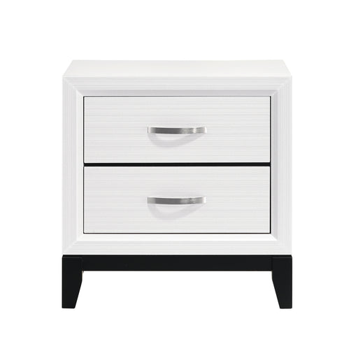 Davi Nightstand in Black/White - 1645WH-4 image