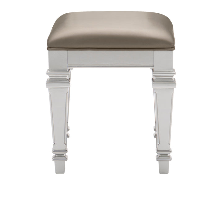 Avondale Vanity Stool in Gray/Gold/Silver/Champagne/Transparent - 1646-14 image