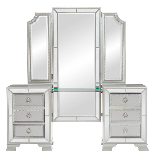 Avondale (3)Vanity Dresser with Mirror in Gray/Gold/Silver/Champagne/Transparent - 1646-15* image