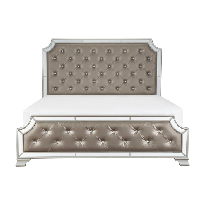 Avondale Eastern King Bed in Gold/Silver/Champagne/Gray/Transparent - 1646K-1EK image