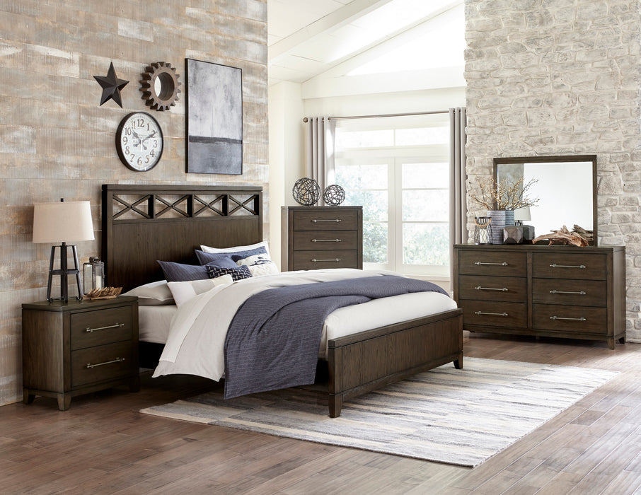 Griggs Eastern King Bed in Brown - 1669K-1EK