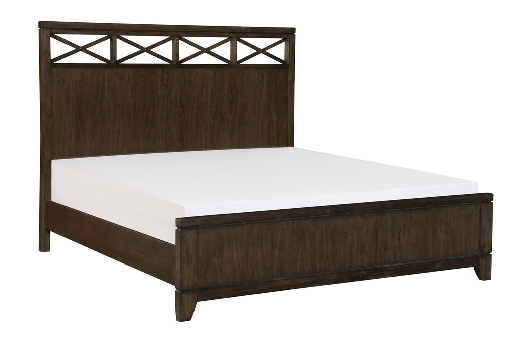 Griggs Eastern King Bed in Brown - 1669K-1EK