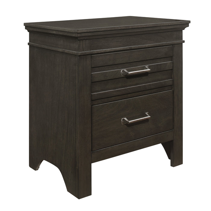 Blaire Farm Nightstand in Gray - 1675-4