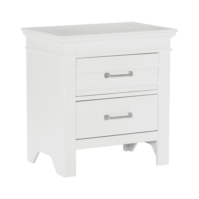 Blaire Farm Nightstand in White - 1675W-4