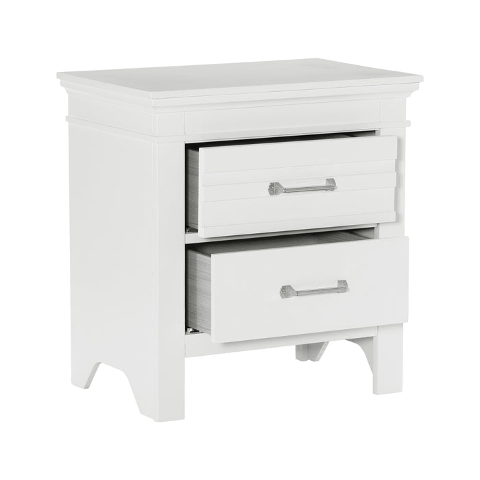 Blaire Farm Nightstand in White - 1675W-4