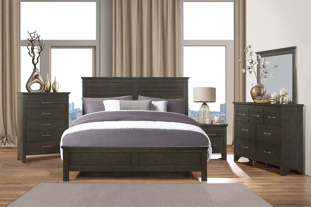 Blaire Farm Eastern King Bed in Gray - 1675K-1EK