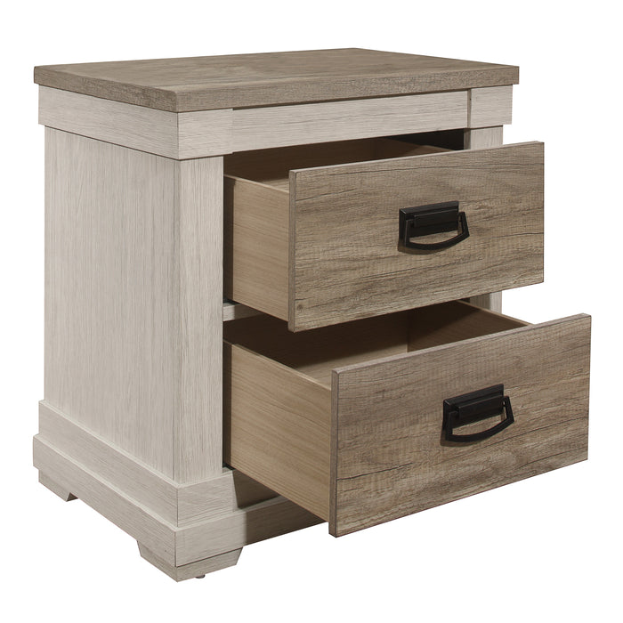 Arcadia Nightstand in Gray/White - 1677-4