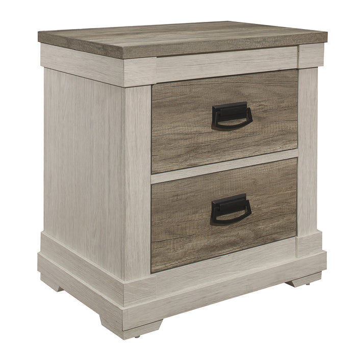 Arcadia Nightstand in Gray/White - 1677-4