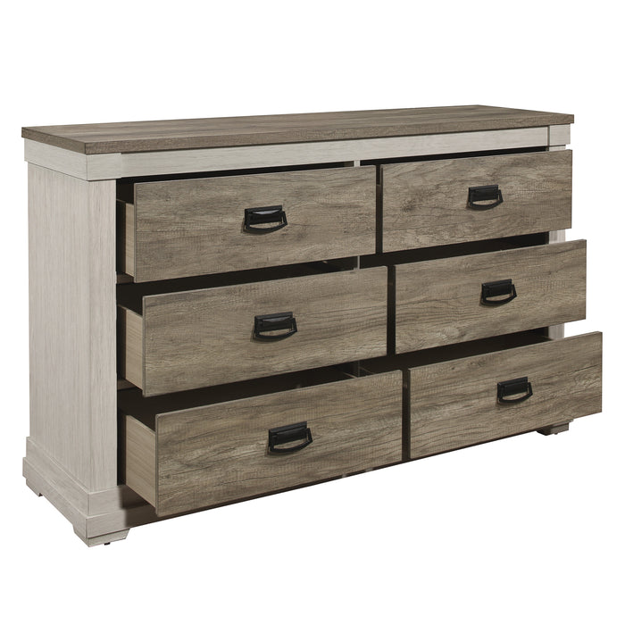 Arcadia Dresser in White/Gray - 1677-5