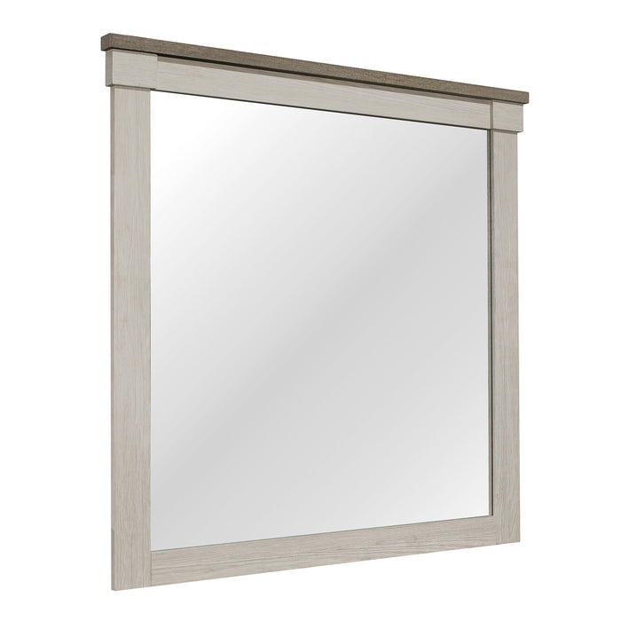 Arcadia Mirror in Gray/White - 1677-6