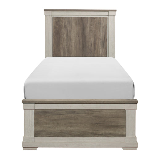 Arcadia Twin Bed in White/Gray - 1677T-1 image