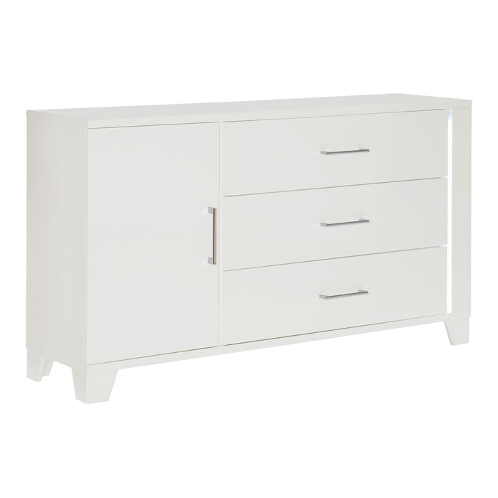 Kerren Dresser, LED Lighting in White - 1678W-5