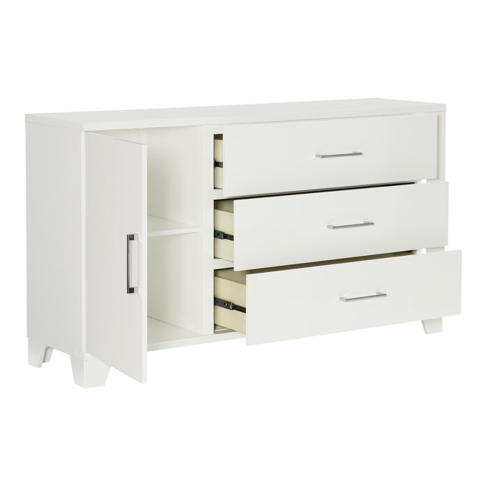 Kerren Dresser, LED Lighting in White - 1678W-5