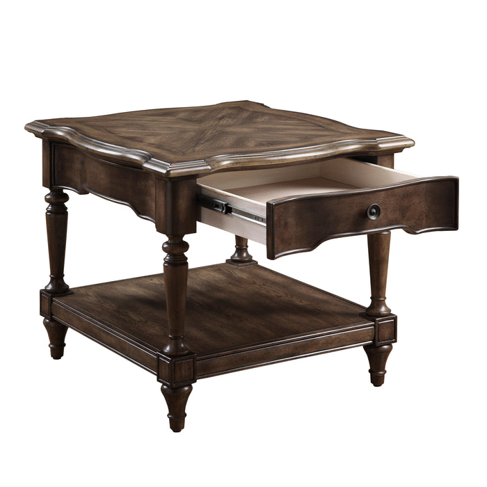 Heath Court End Table in Brown - 1682-04