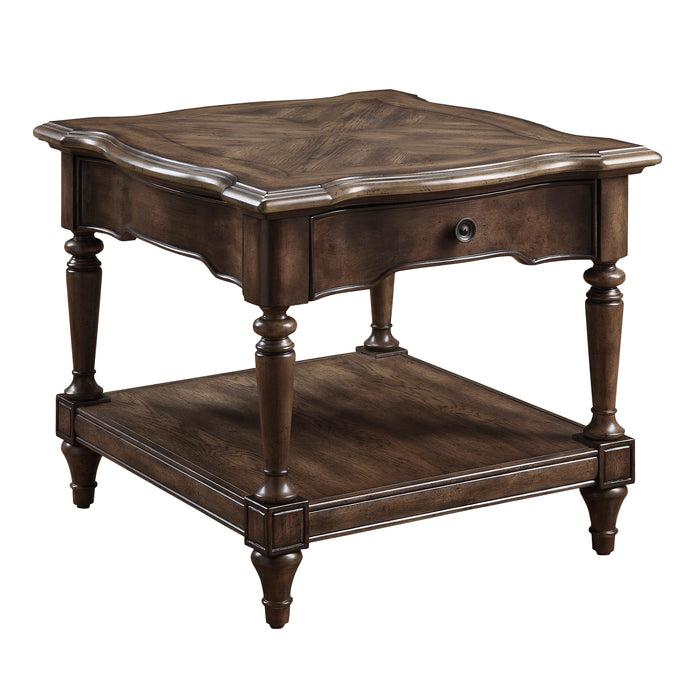 Heath Court End Table in Brown - 1682-04