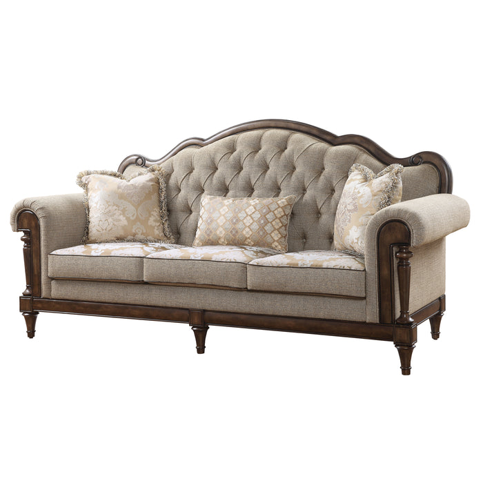 Heath Court 2pc Set: Sofa, Love in Brown - 16829*2