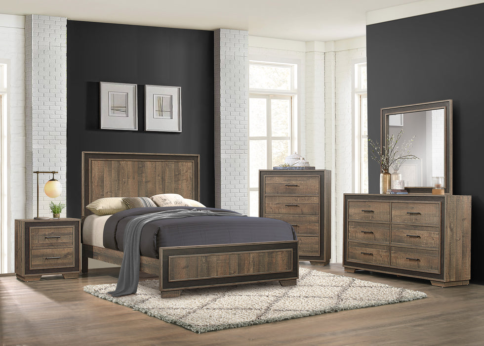 Ellendale Full Bed in Brown/Gray - 1695F-1