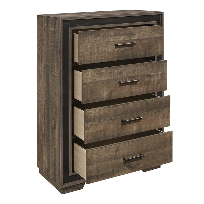 Ellendale Chest in Brown/Gray - 1695-9