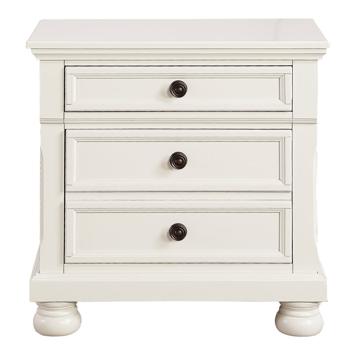 Laurelin Nightstand, HIDDEN DRAWER in White - 1714W-4 image