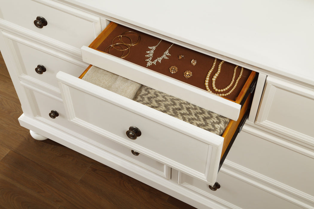 Laurelin DRESSER, HIDDEN DRAWER in White - 1714W-5