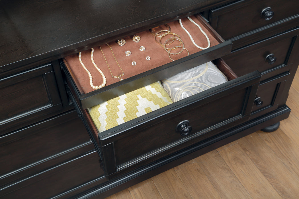 Begonia Dresser with Hidden Drawer in Brown/Gray - 1718GY-5