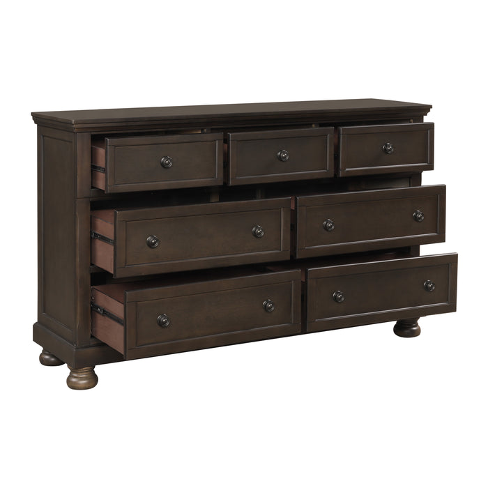 Begonia Dresser with Hidden Drawer in Brown/Gray - 1718GY-5