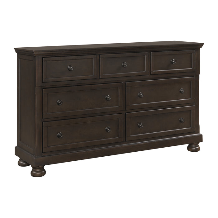 Begonia Dresser with Hidden Drawer in Brown/Gray - 1718GY-5