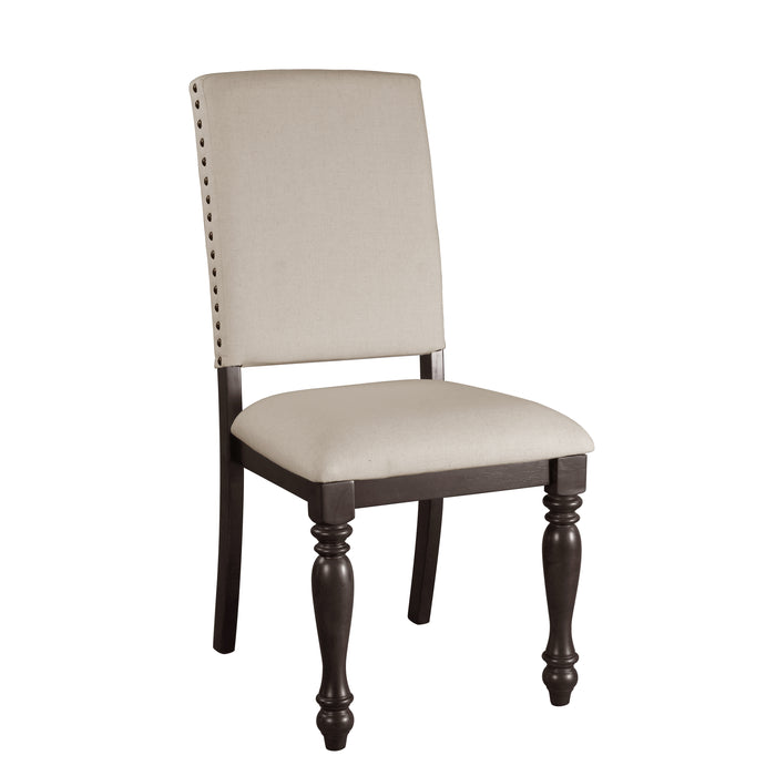 Begonia Side Chair in Brown/Gray - 1718GYS