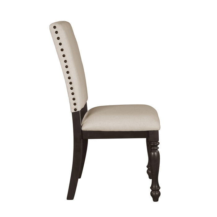 Begonia Side Chair in Brown/Gray - 1718GYS