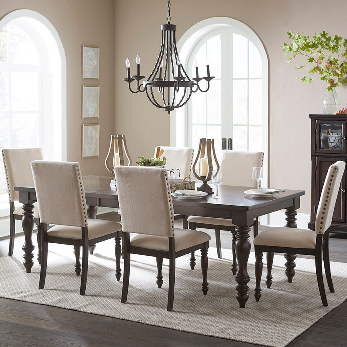 Begonia Dining Table in Brown/Gray - 1718GY-90