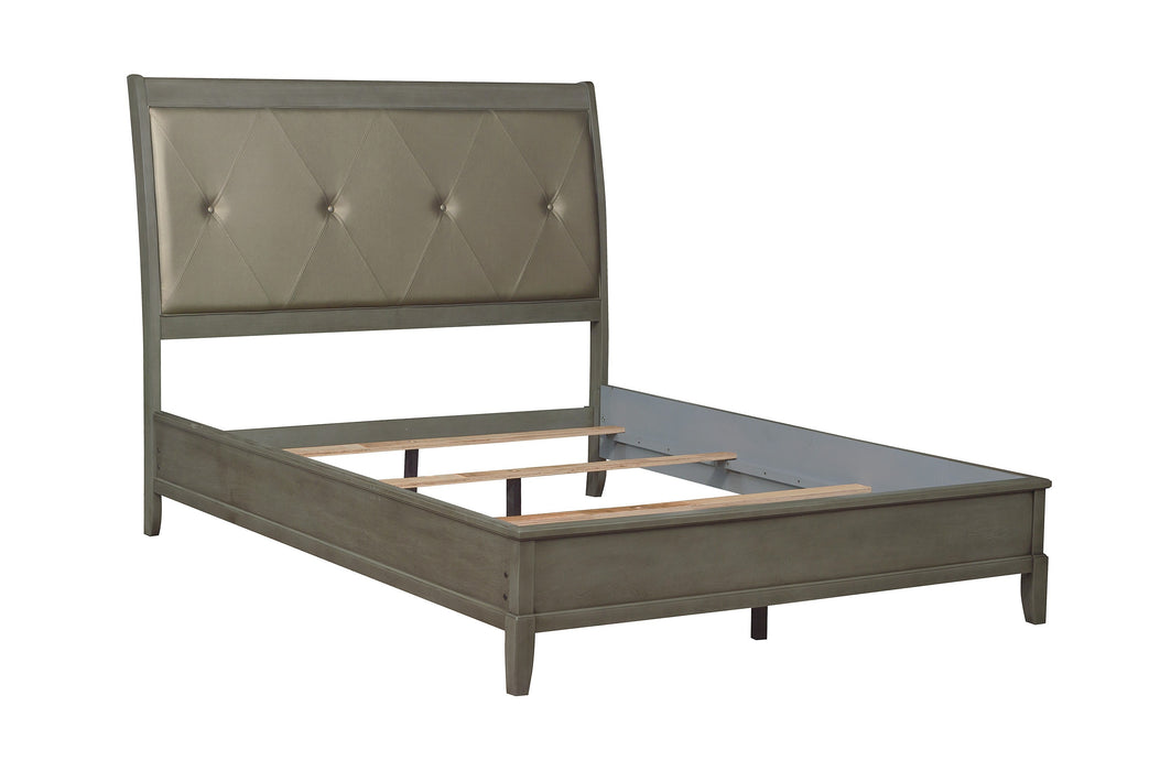 Cotterill Eastern King Bed in Gray - 1730KGY-1EK