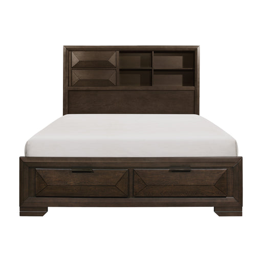 Chesky Eastern King Platform Bed with Footboard Storage in Espresso - 1753K-1EK image