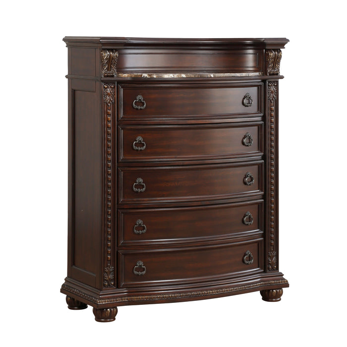 Cavalier Chest, Marble Insert in Cherry - 1757-9