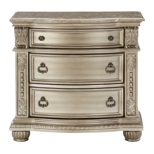 Cavalier Nightstand in Gold/Silver/Champagne - 1757SV-4 image