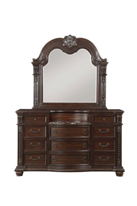 Cavalier Dresser, Marble Insert in Cherry - 1757-5