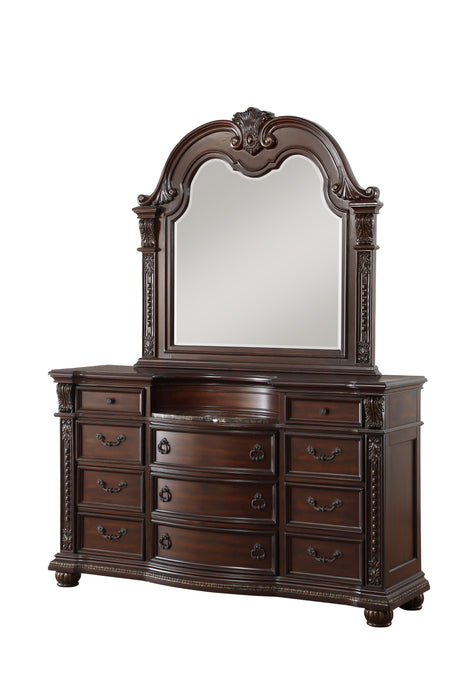 Cavalier Dresser, Marble Insert in Cherry - 1757-5